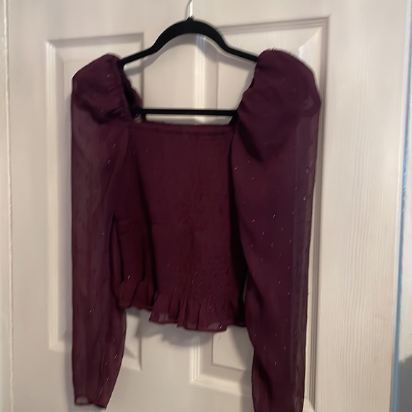 Express Wine Blouse - Picture 2 of 4